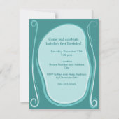 Wirble Rahmen-Front Browns Einladung (Rückseite)