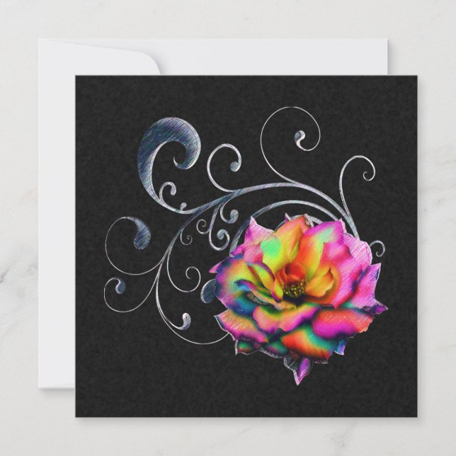 Wirble Rainbow-Rose (Vorderseite)