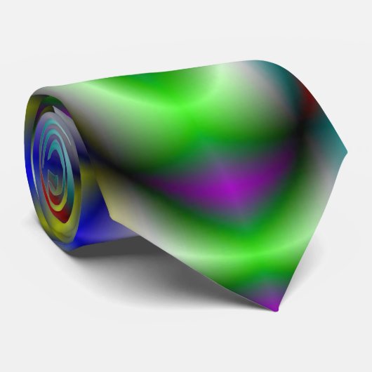 Wirble Regenbogen-Krawatte Krawatte (Gerollt)