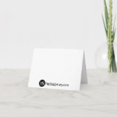 Wirble Rosa Bird Note Card Danke Notizbuch geklapp (Rückseite)