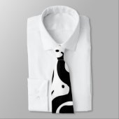 Wirble Schwarzweiss-Krawatte Krawatte (Gebunden)