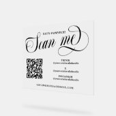 Wirble Skriptprüfung QR Acrylschild (Winkel)