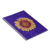 Wirble Sonnenblume Notizblock (Rechte Seite)