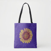 Wirble Sonnenblume Tasche (Vorderseite)