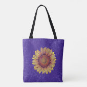 Wirble Sonnenblume Tasche (Rückseite)
