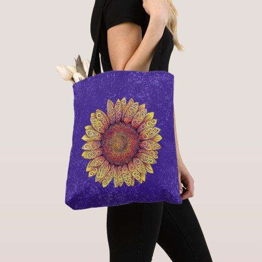 Wirble Sonnenblume Tasche (Von Nahem)