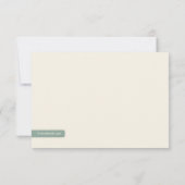 Wirble Tree-Response-Karte RSVP Karte (Rückseite)