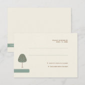 Wirble Tree-Response-Karte RSVP Karte (Vorne/Hinten)