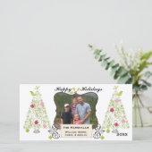 Wirble Treppenkarte für den Urlaub Feiertagskarte (Stehend Vorderseite)