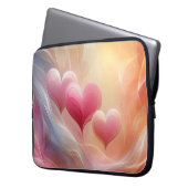 Wirble VAENTINISCHE LIEBE HEIZUNGEN AUS GELB UND P Laptopschutzhülle (Vorderseite Links)