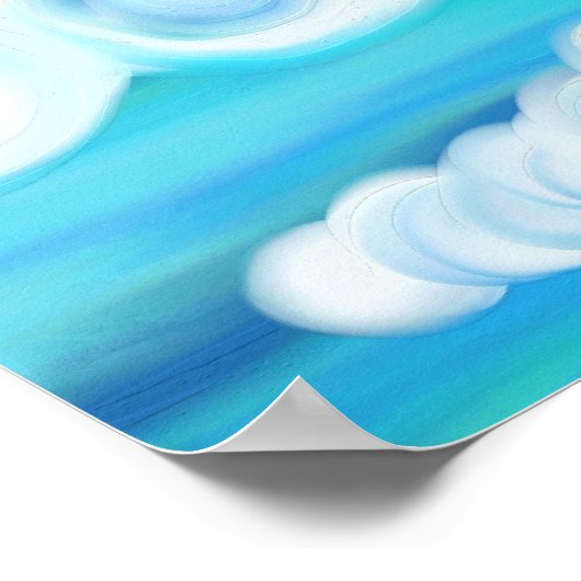 Wirble Wolken Poster (Ecke)