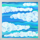 Wirble Wolken Poster (Vorne)