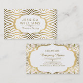 Wirble Zebra-Rahmen Visitenkarte (Vorne/Hinten)