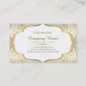 Wirble Zebra-Rahmen Visitenkarte (Rückseite)