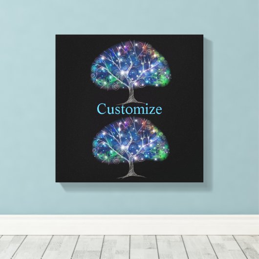 Wirble Zweigstelle Thunder_Cove Leinwanddruck (Insitu (Holzboden))