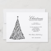 Wirbler 311 Weihnachtsbaum | SilverMetallic Einladung (Vorderseite)