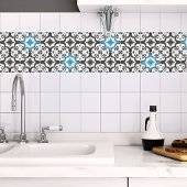 Wirbler aquamariner marokkanischer mediterraner St Fliese