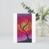 Wirbler Baum Postkarte (Stehend Vorderseite)