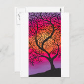 Wirbler Baum Postkarte (Vorne/Hinten)