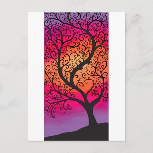 Wirbler Baum Postkarte (Vorderseite)