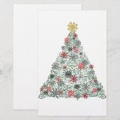 Wirbler Baum verziert Briefpapier (Vorne/Hinten)