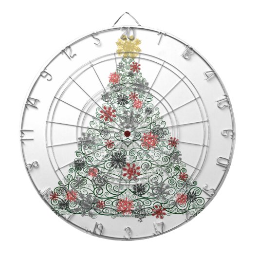 Wirbler Baum verziert Dartscheibe (vorne)