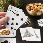 Wirbler Baum verziert Spielkarten (In Situ)
