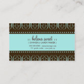 Wirbler Bonbon 311-Turquoise auch Visitenkarte (Rückseite)