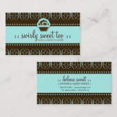 Wirbler Bonbon 311-Turquoise auch Visitenkarte (Vorne/Hinten)