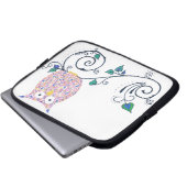 Wirbler Eulenlaptop oder Tablettehülse Laptopschutzhülle (Vorne Knopf)