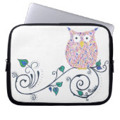 Wirbler Eulenlaptop oder Tablettehülse Laptopschutzhülle (Vorderseite)