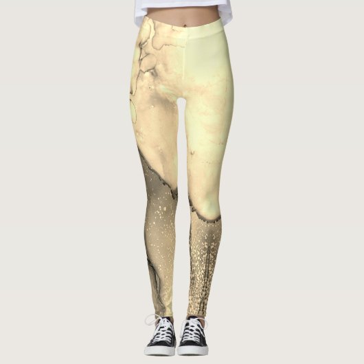 Wirbler Grunge-Trippy Leggings (Vorderseite)