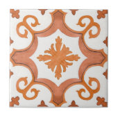 Wirbler, handbemalt, mediterraner Stil Fliese (Vorderseite)