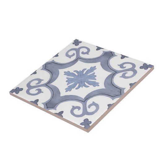 Wirbler Lavendel im lila mediterranen Stil Fliese (Seite)