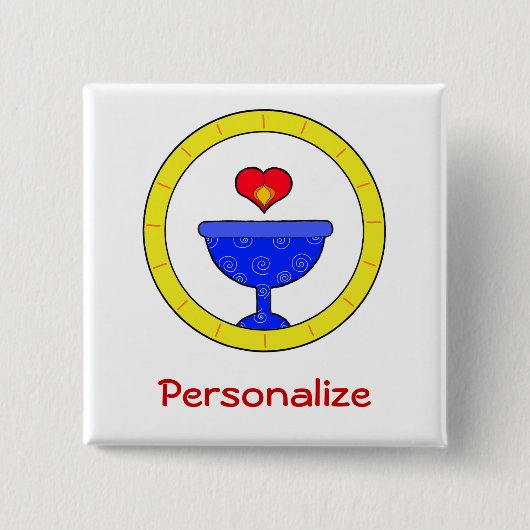 Wirbler Namensumbau des Chalice-UU kundengerecht Button (Vorderseite)