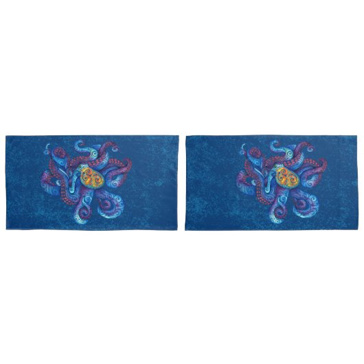 Wirbler Oktopus Kissenbezug (Vorderseite-Set)
