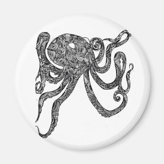 Wirbler Oktopus Magnet (Vorne)