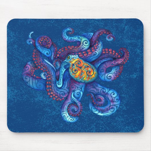Wirbler Oktopus Mousepad (Vorne)