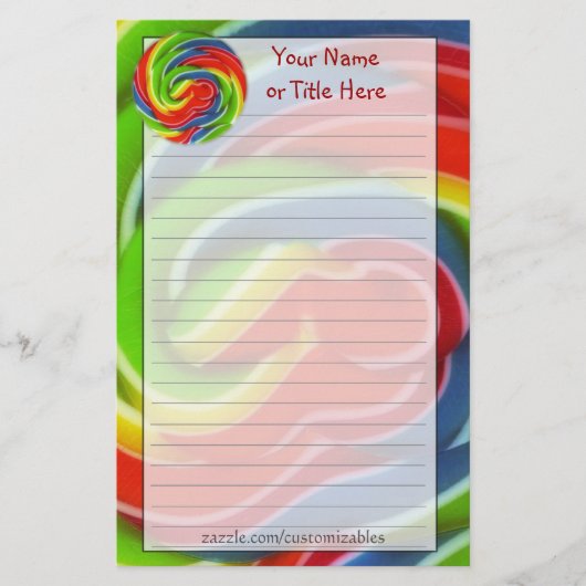 Wirbler Pop Briefpapier (Vorderseite)