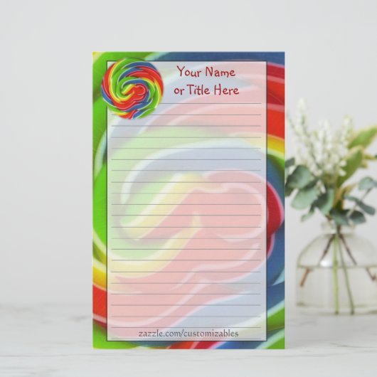 Wirbler Pop Briefpapier (Stehend Vorderseite)