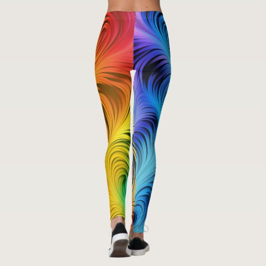 Wirbler Regenbogen Leggings (Rückseite)