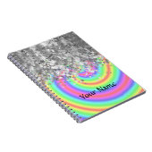 Wirbler Regenbogen und Imitat Glitzer Notizblock (Rechte Seite)