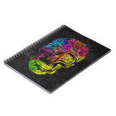 Wirbler Schädel (Farbe) Notizblock (Linke Seite)