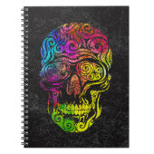 Wirbler Schädel (Farbe) Notizblock (Vorderseite)