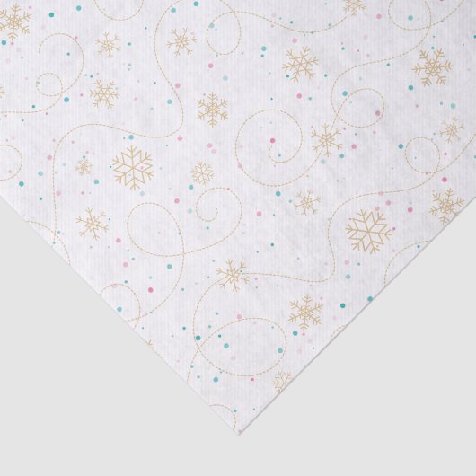 Wirbler Schneeflocken mit Schneeflocken Seidenpapier (Ausschnitt)