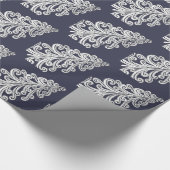 Wirbler Schnitt der Weihnachtsbaume Geschenkpapier (Ecke)