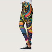 Wirbler und psychedelischer Swirl Leggings (Links)