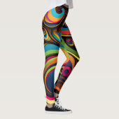 Wirbler und psychedelischer Swirl Leggings (Rechts)