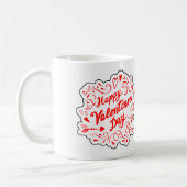 Wirbler Valentinstag Grafik Kaffeetasse (Links)