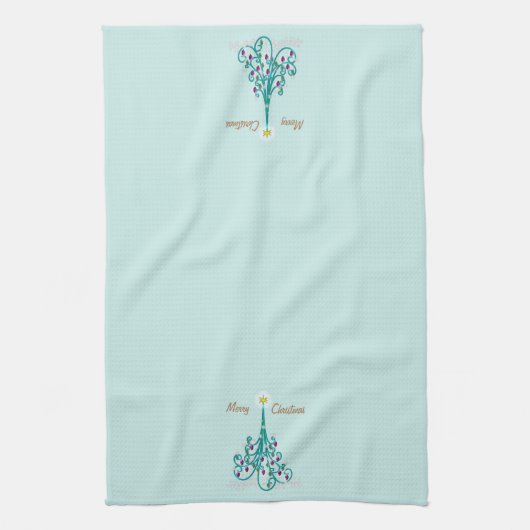 Wirbler Weihnachtsbaum Geschirrtuch (Vertikal)